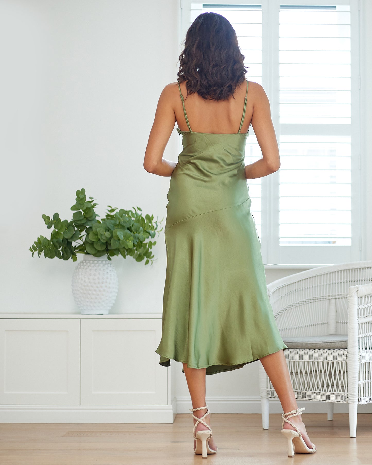 Cally Mini Dress -Olive