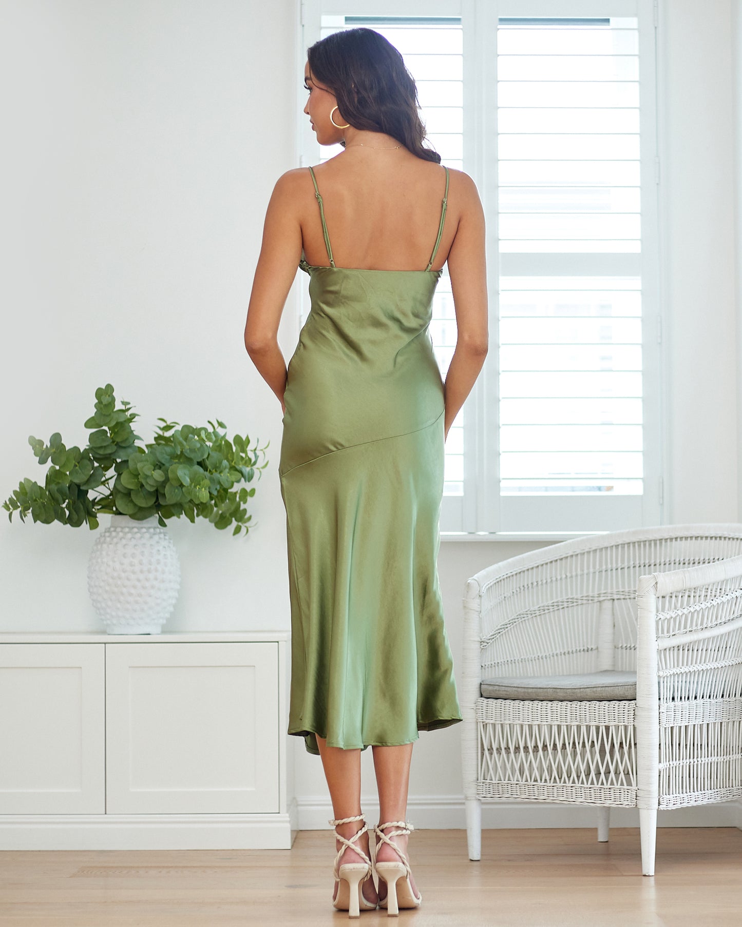 Cally Mini Dress -Olive