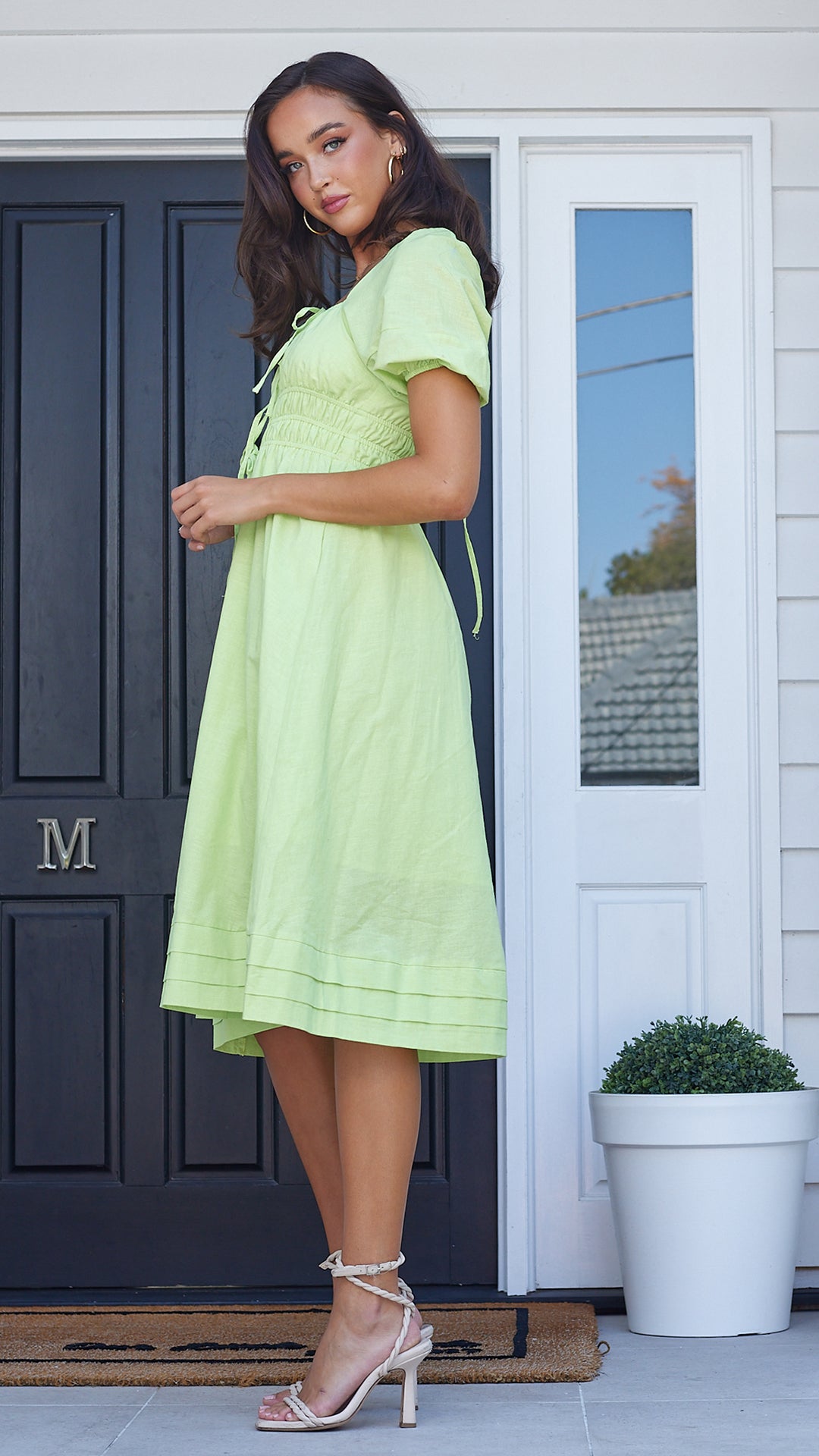 Odetta Midi Dress - Green