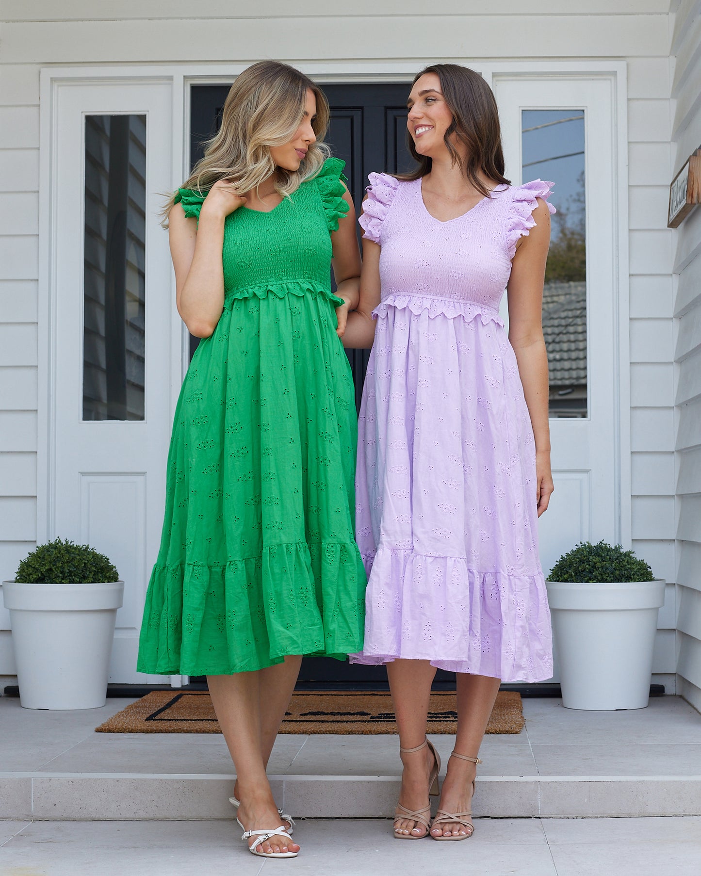 Trophy Midi Dress-Purple