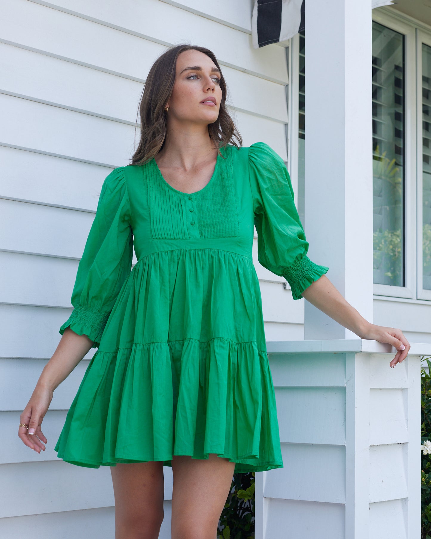 Eldora Mini Dress - Green