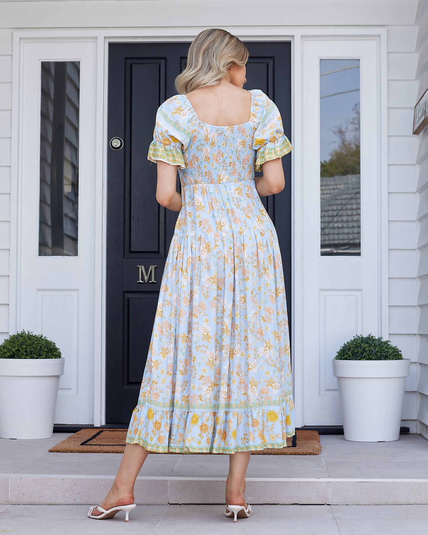 Mila Midi Dress - Aqua
