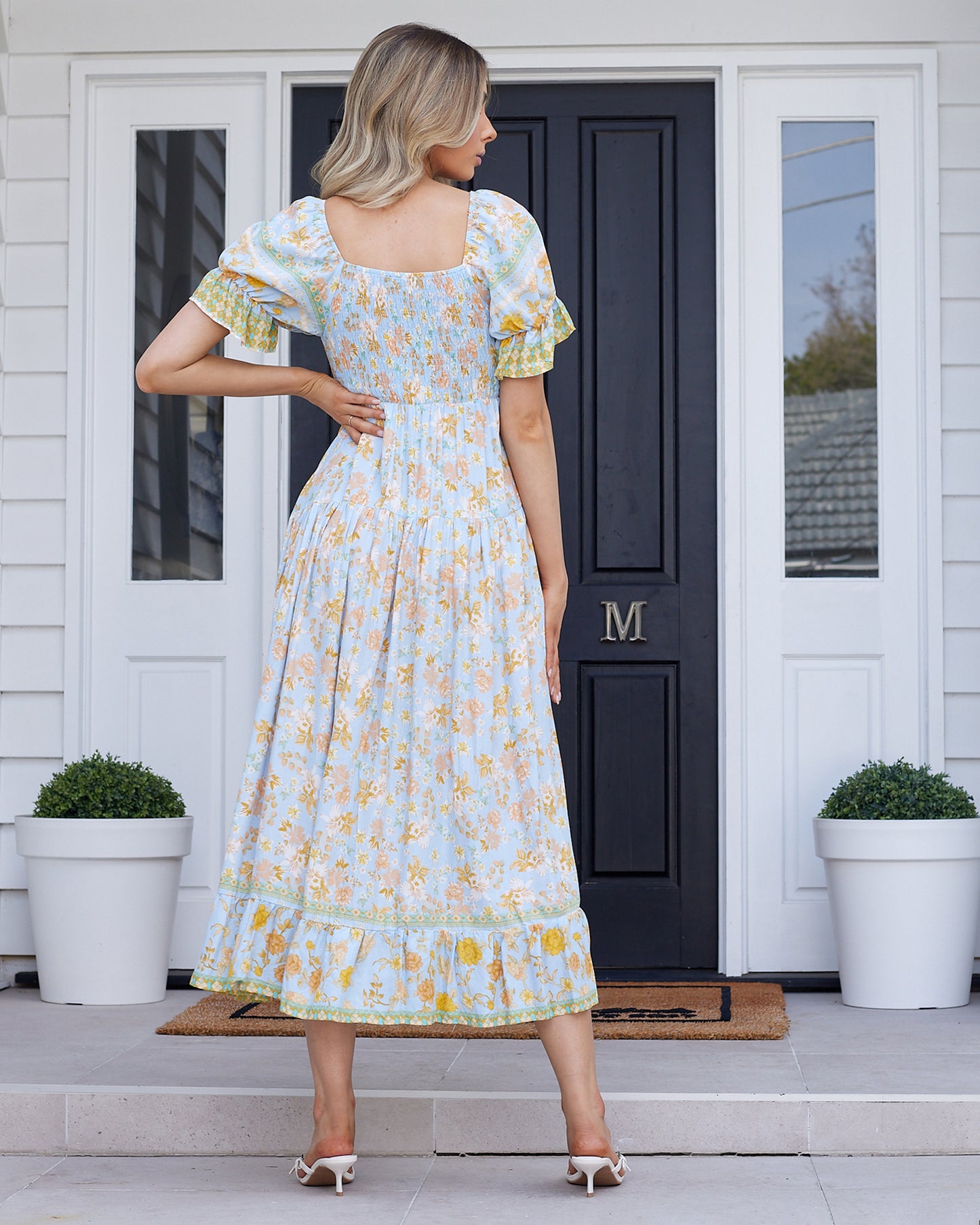 Mila Midi Dress - Aqua