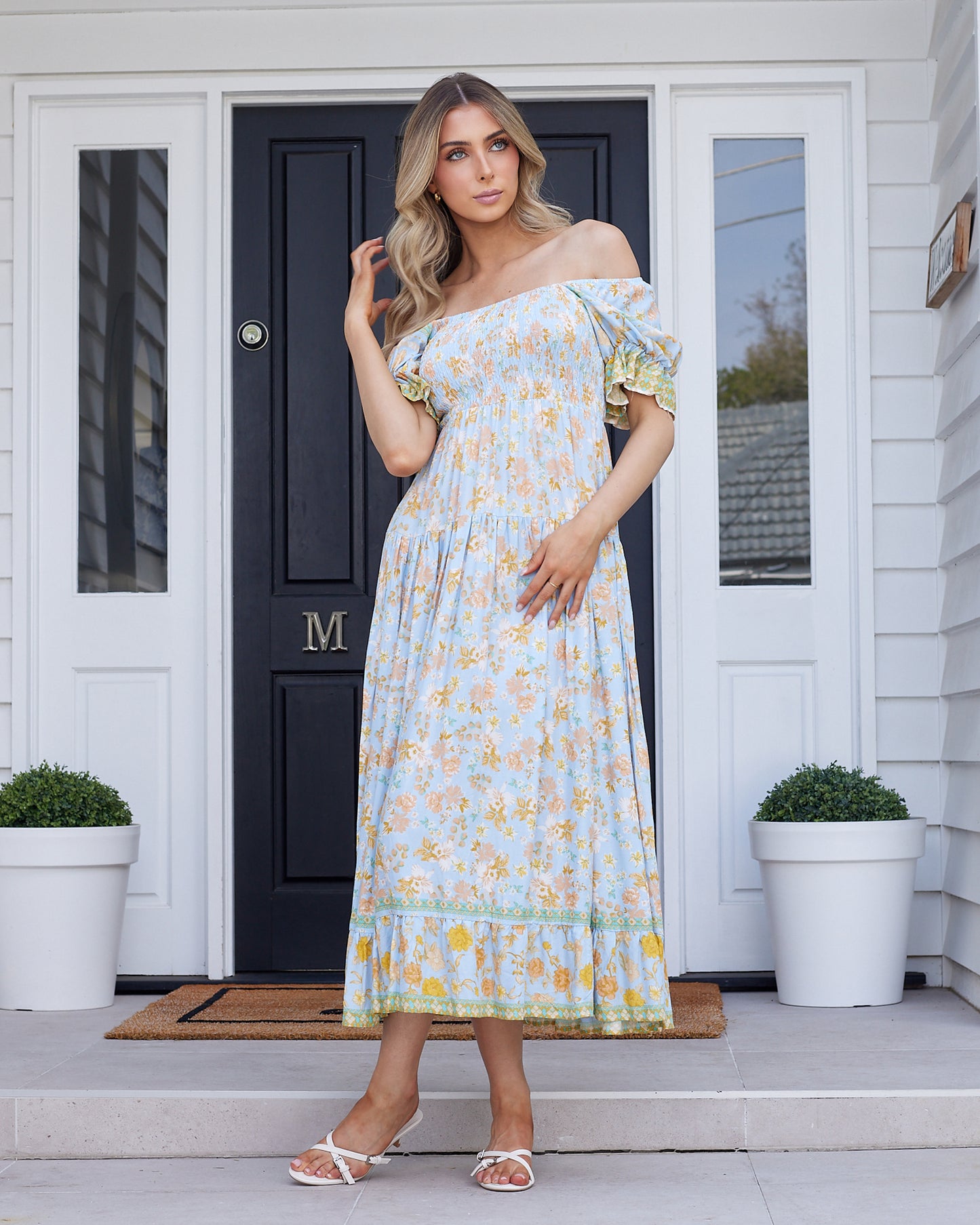 Mila Midi Dress - Aqua
