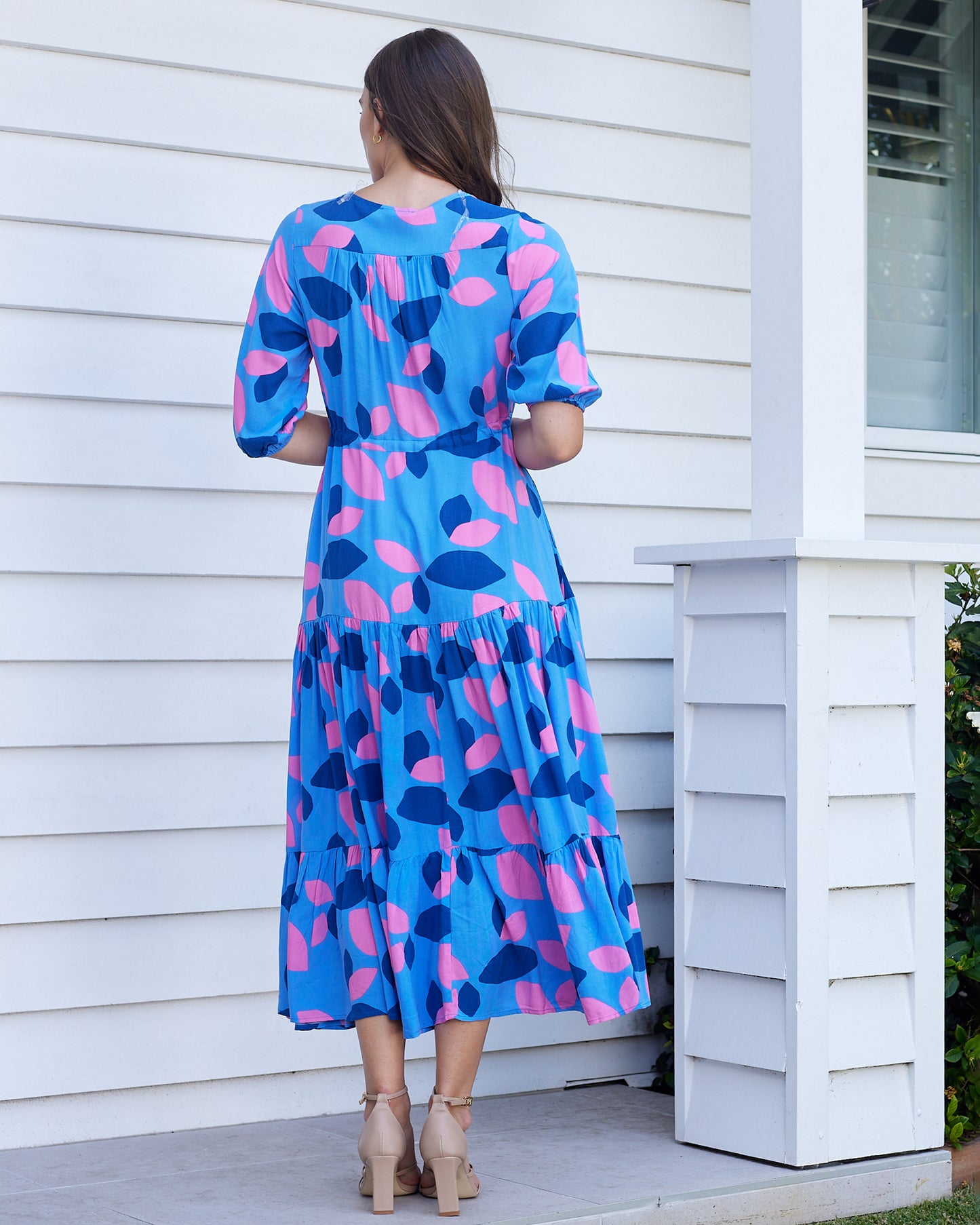 Lacey Boho Maxi Dress -Blue