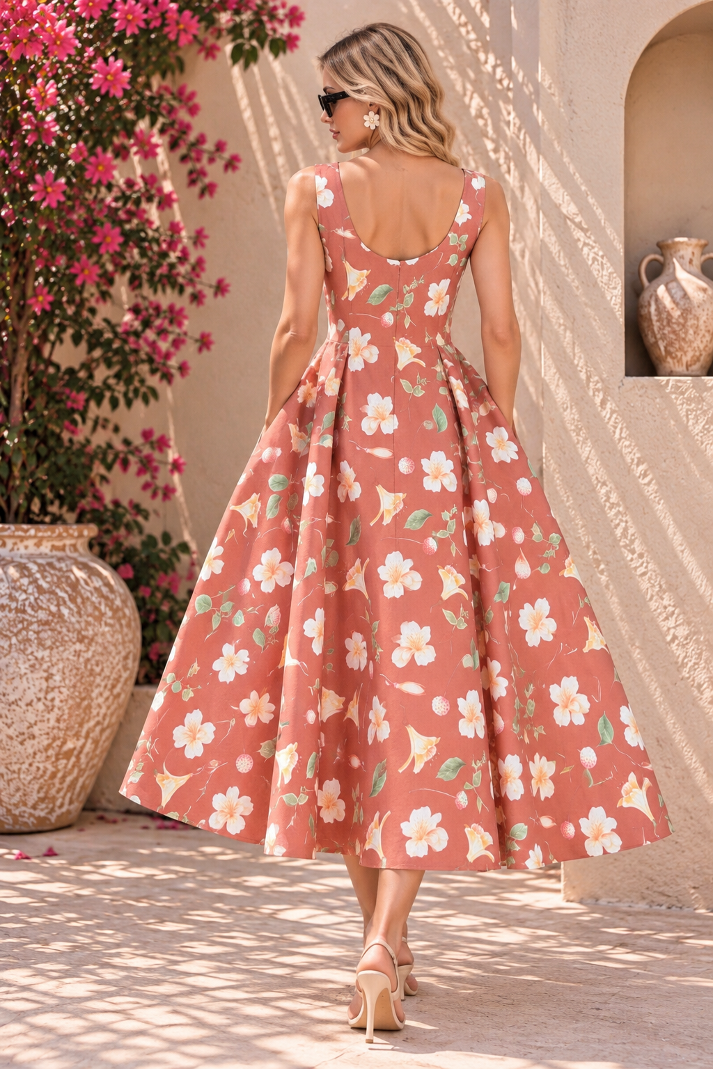 DM110-5-Brown Floral