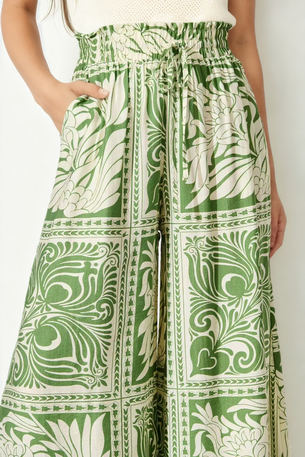 Aldridge Top and Pants Set-Green