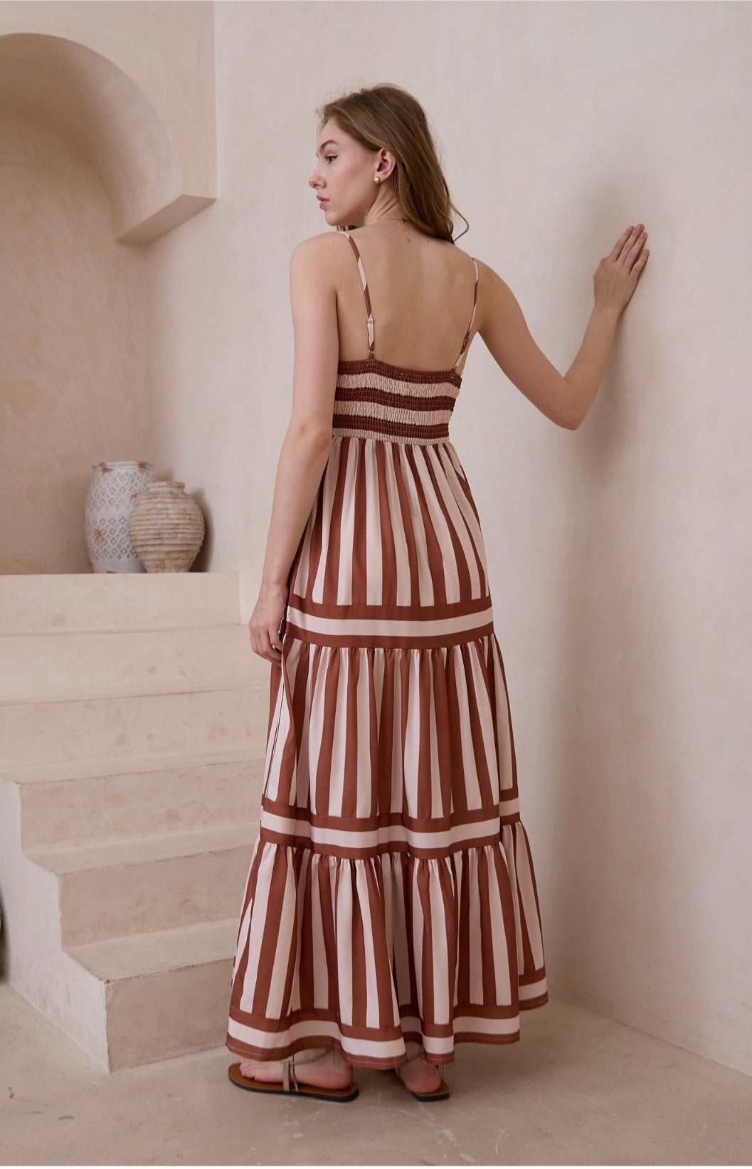 Ana Maxi Dress -Brown