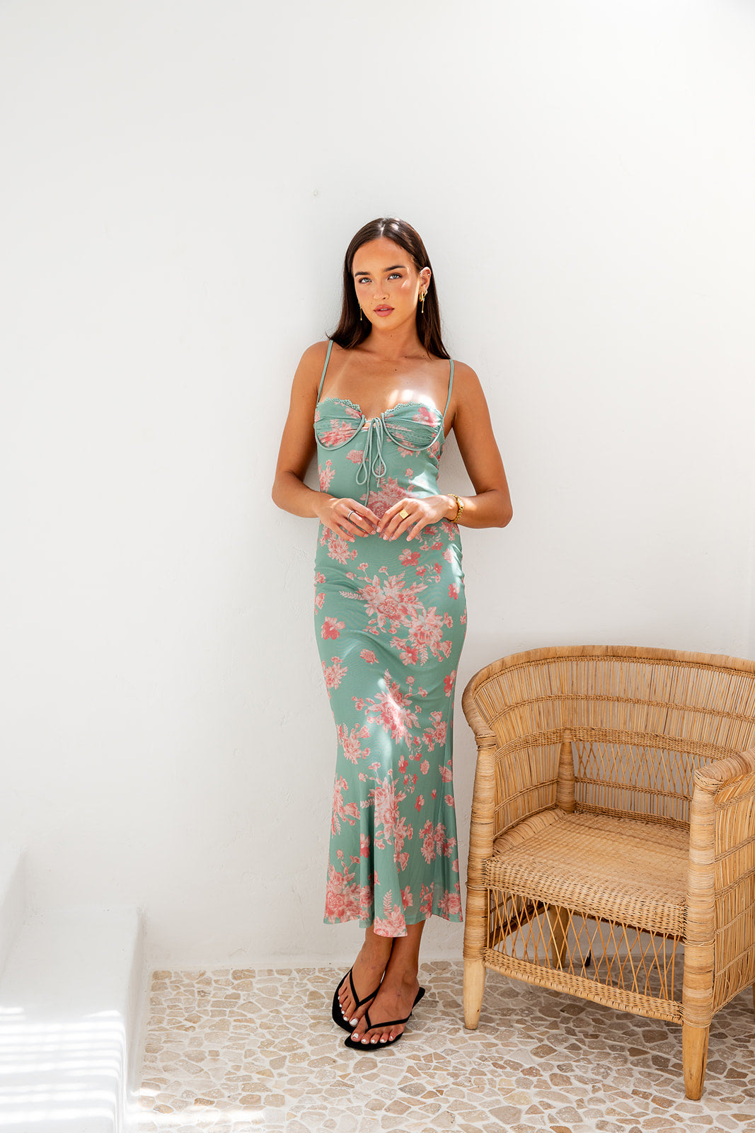 Amira Midi Dress - Green