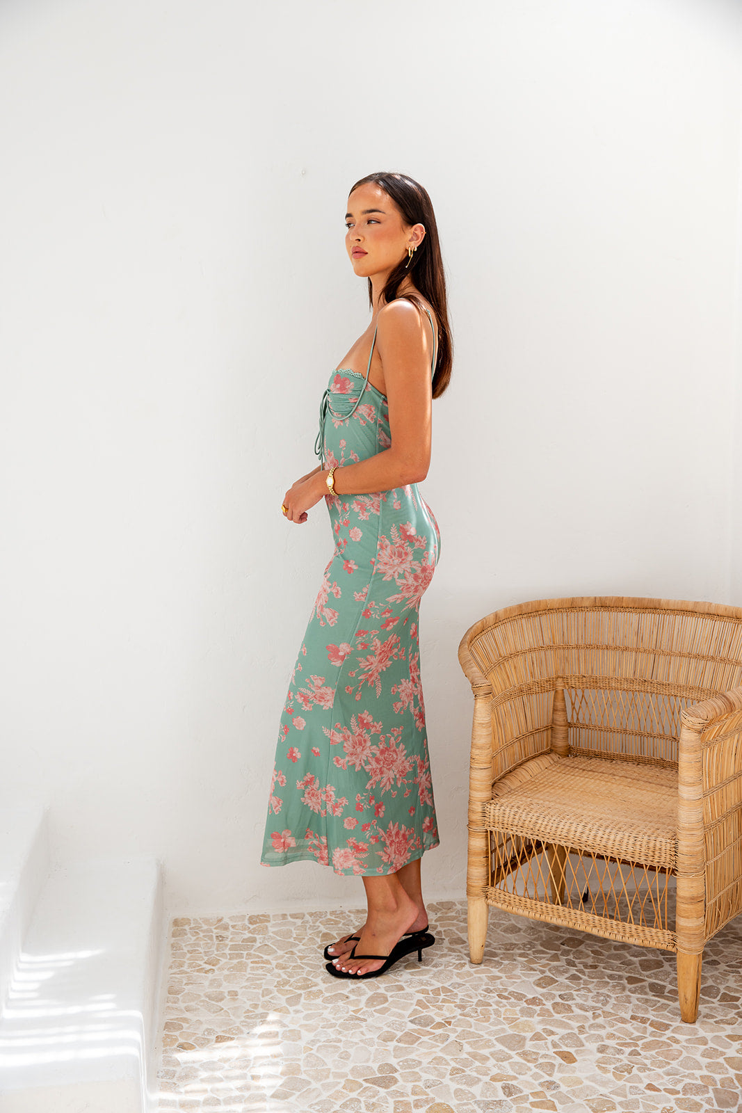 Amira Midi Dress - Green