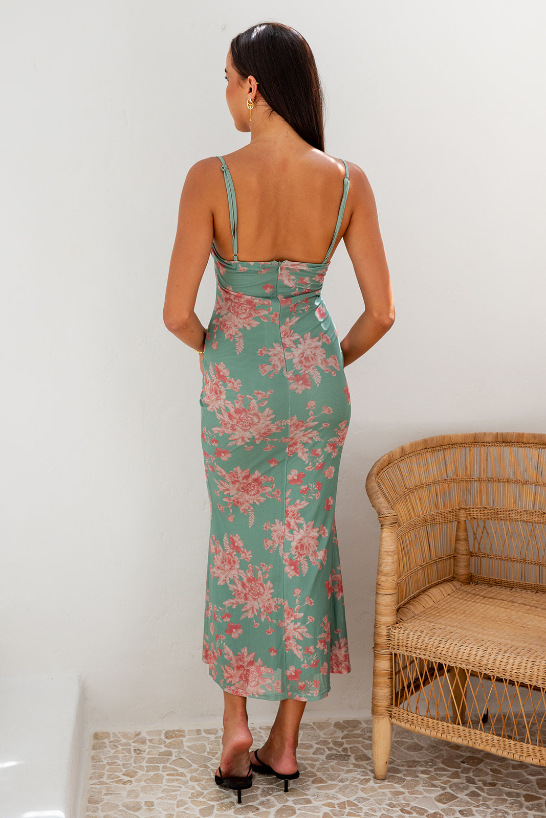 Amira Midi Dress - Green
