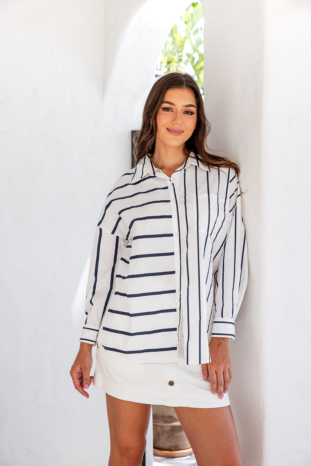 Brixton Button Down Shirt - Blue