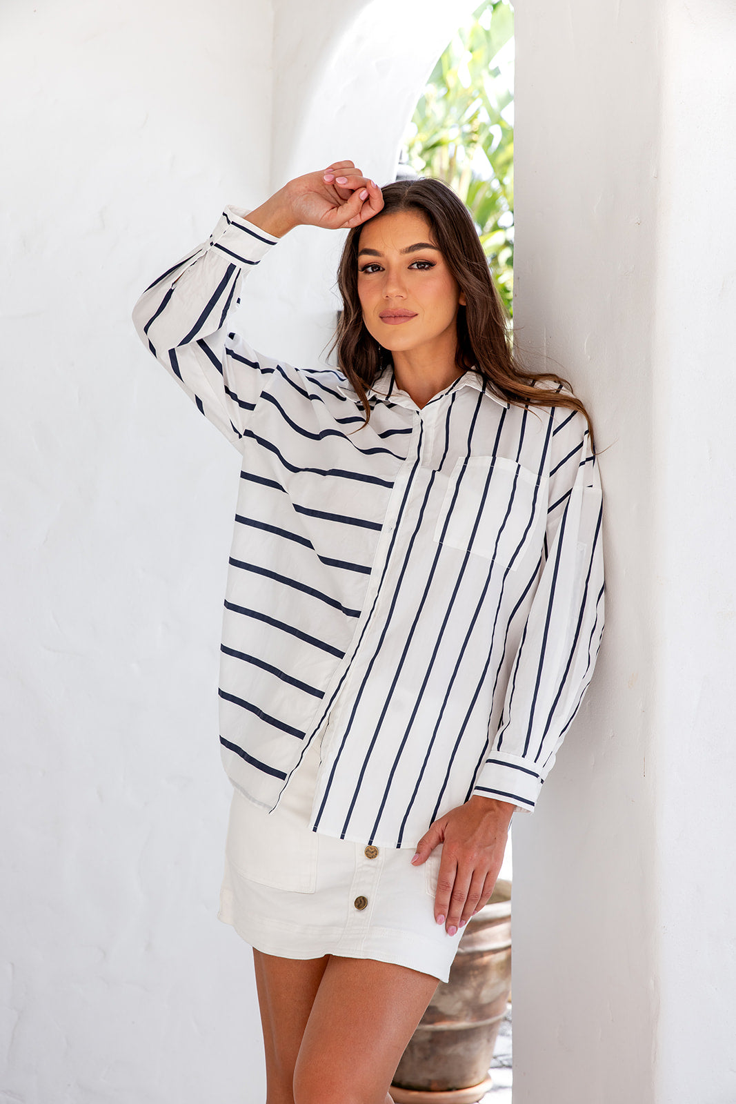 Brixton Button Down Shirt - Blue