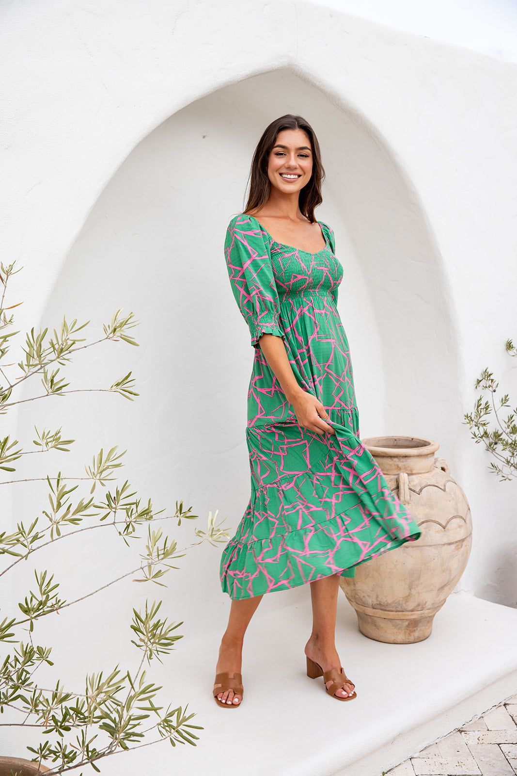 Dofi Maxi Dress - Green
