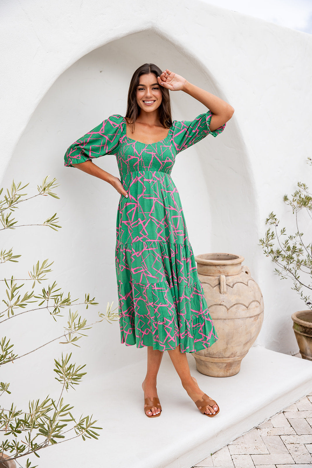 Dofi Maxi Dress - Green