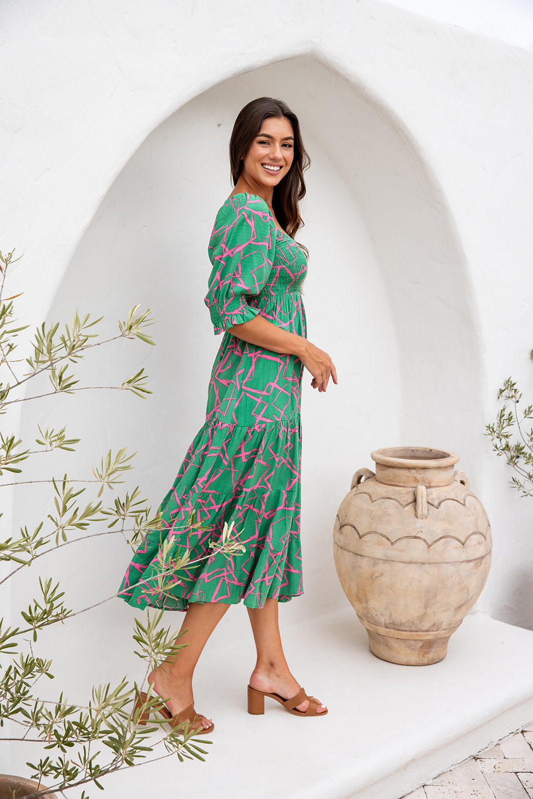 Dofi Maxi Dress - Green