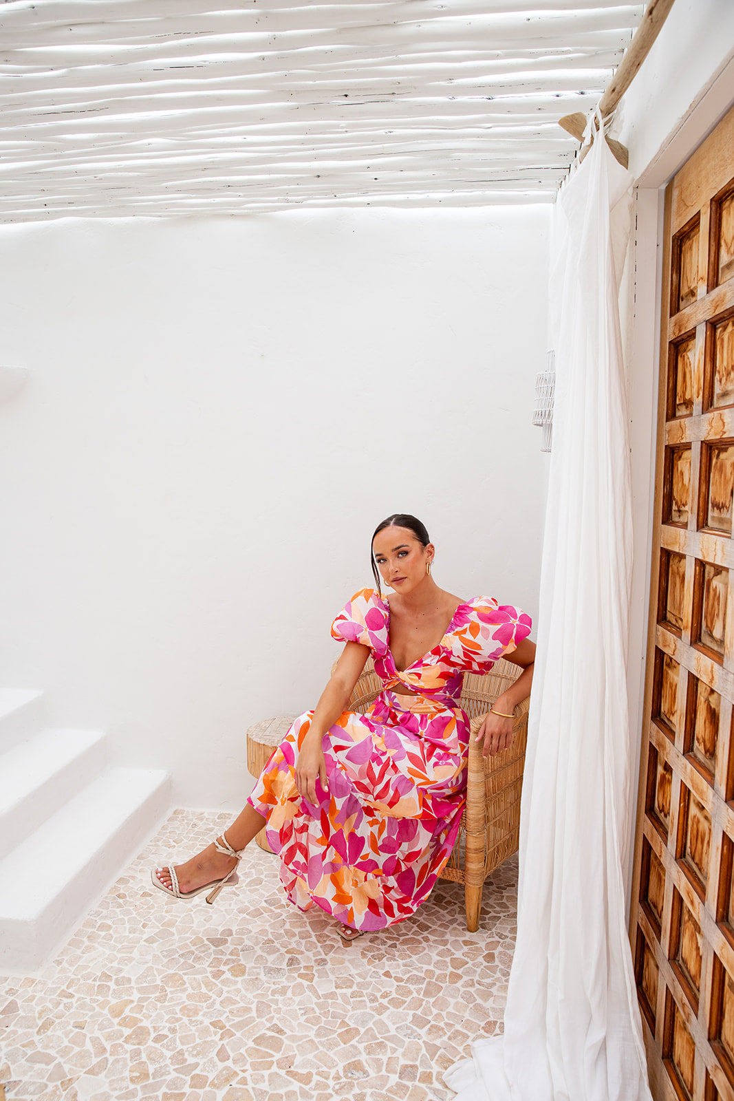 Taggie Maxi Dress-Pink Floral