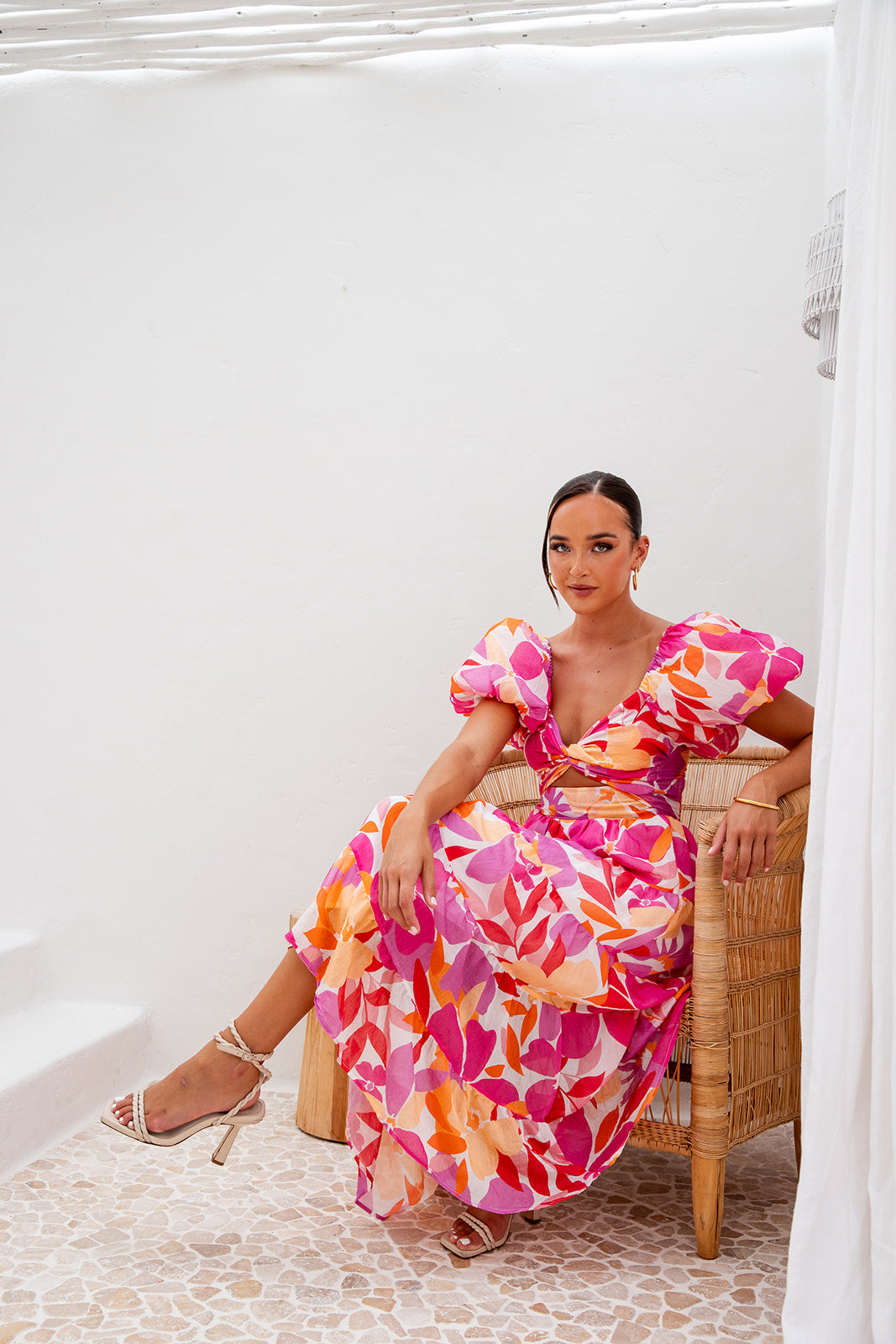 Taggie Maxi Dress-Pink Floral