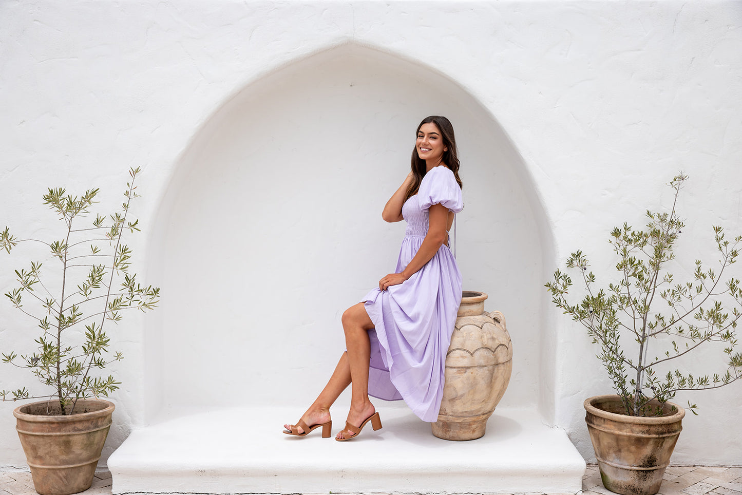 Essence Midi Dress - Purple