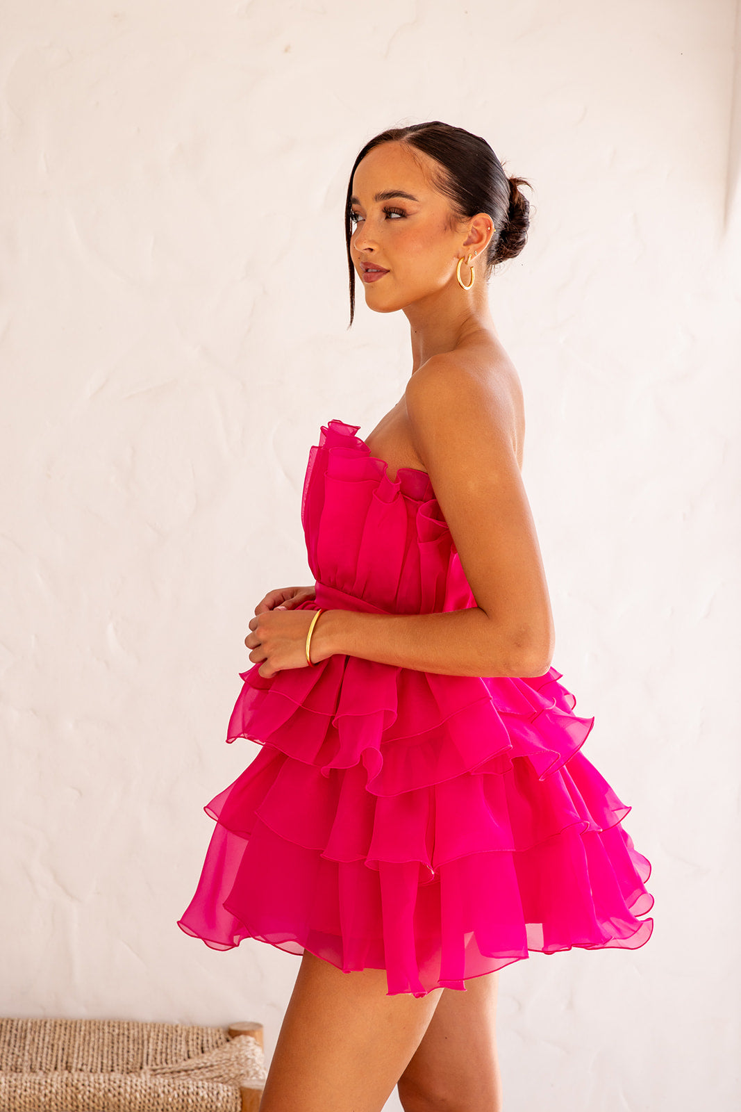 Dejavu Mini Dress -FUCHSIA