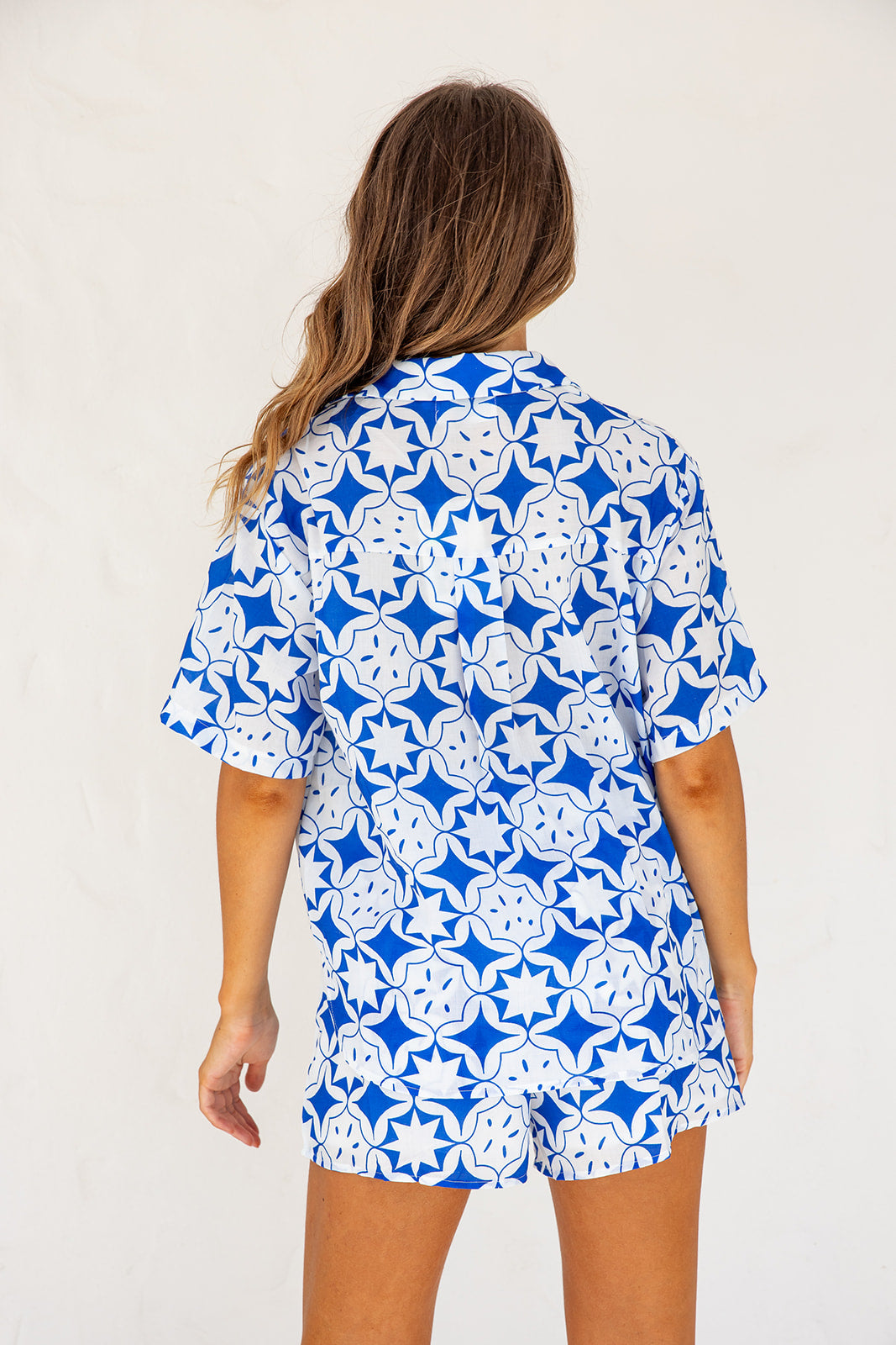 Aaliyah Shirt and Short Set -Blue