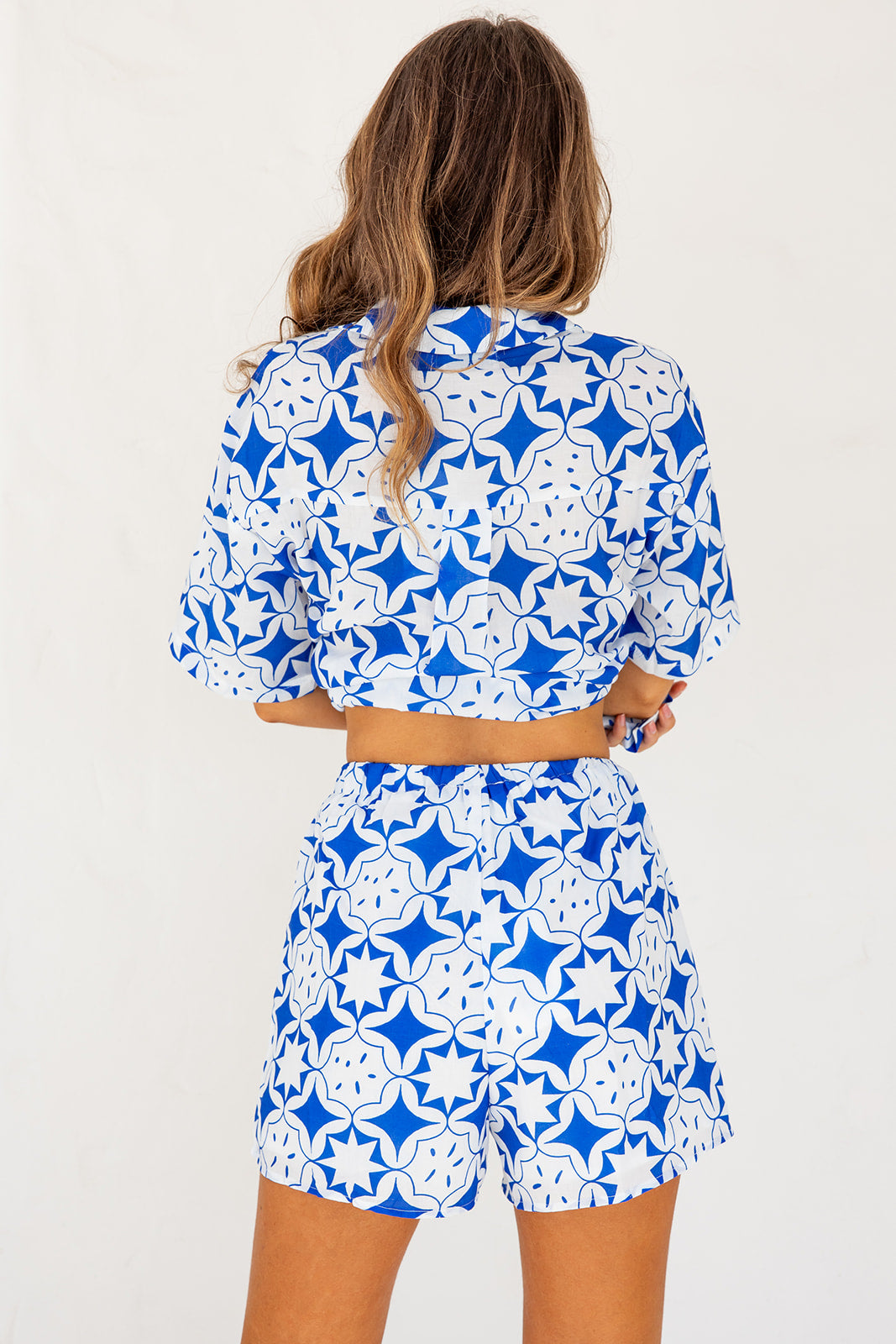 Aaliyah Shirt and Short Set -Blue
