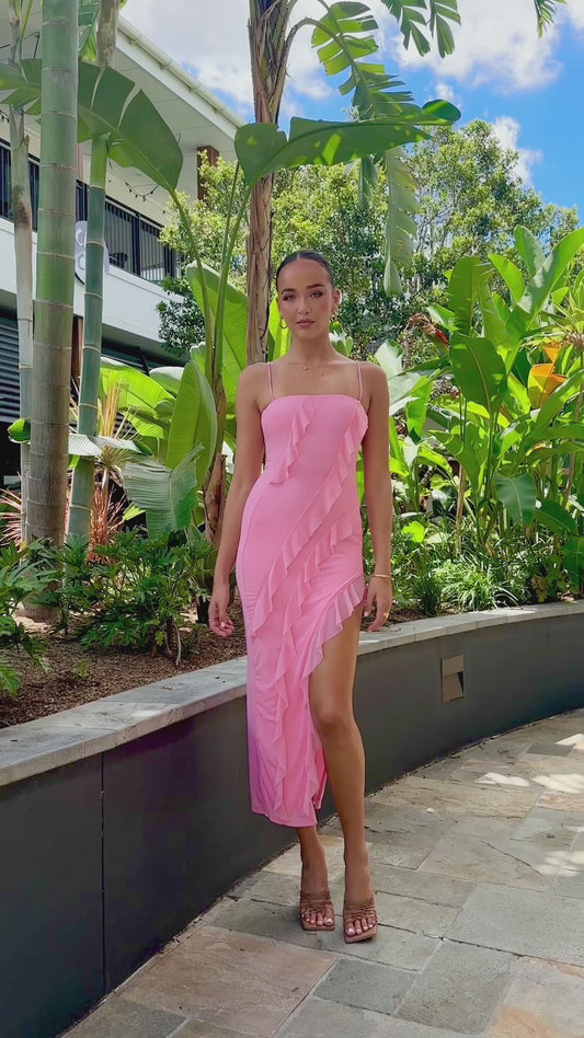 Zabby Midi Dress - Pink
