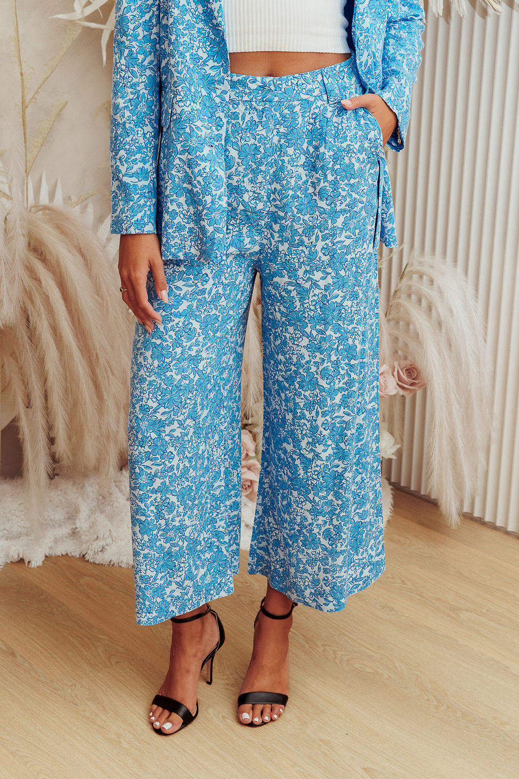 Alicia Pants - Blue Floral