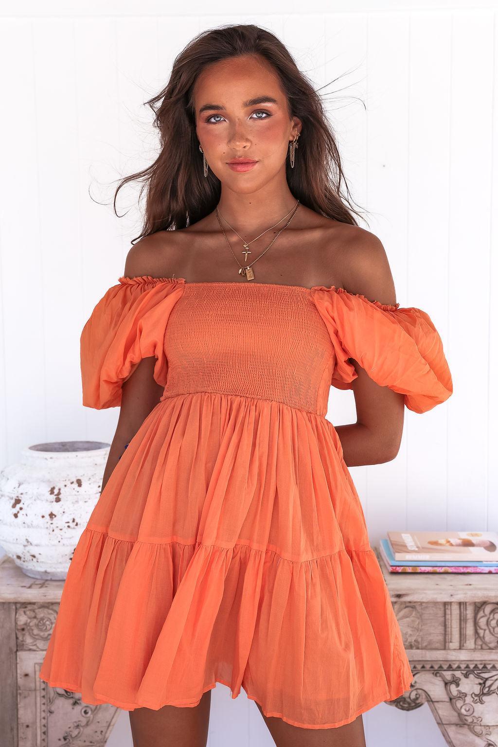 Kenny Mini Dress - Orange