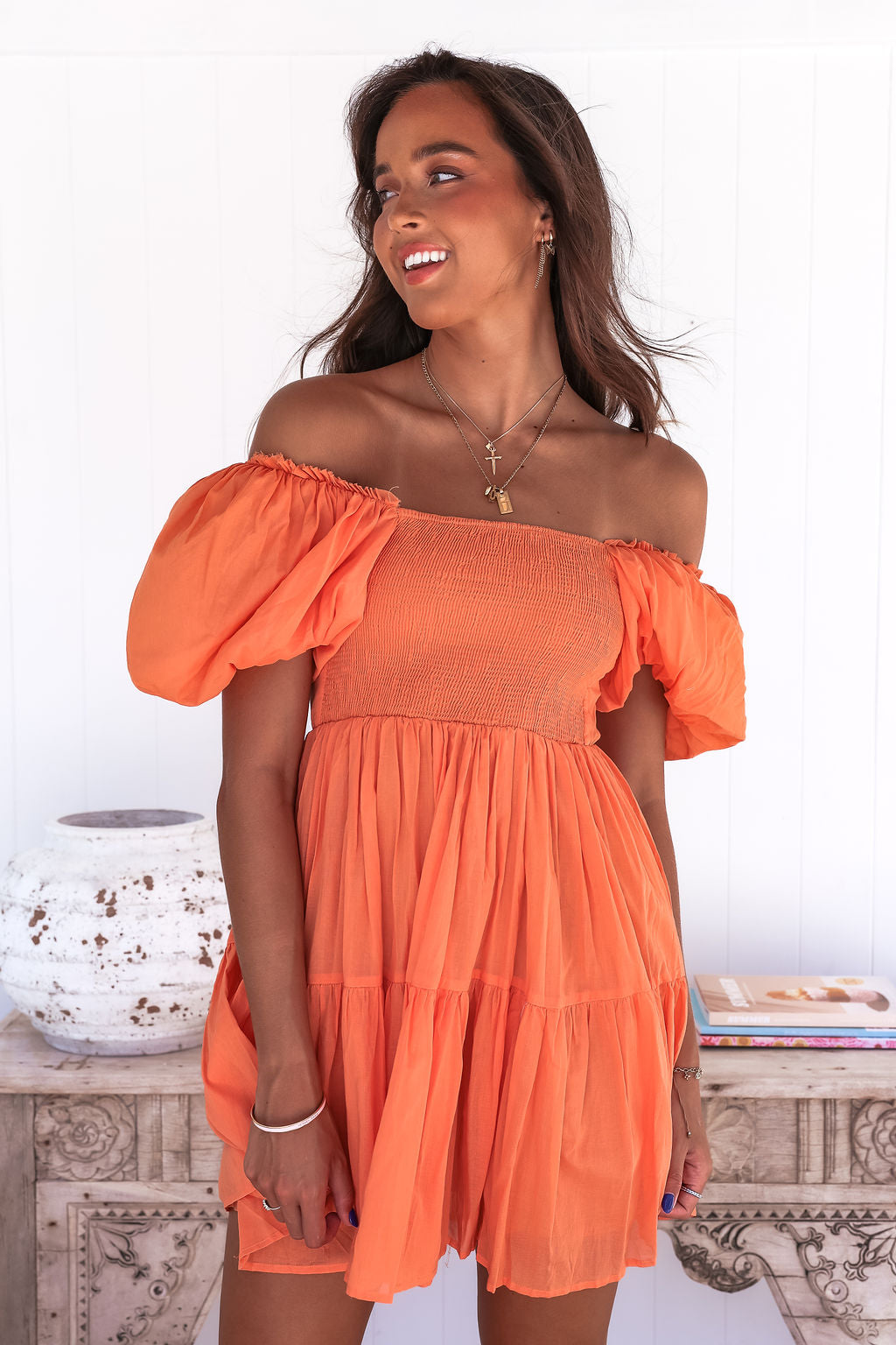 Kenny Mini Dress - Orange