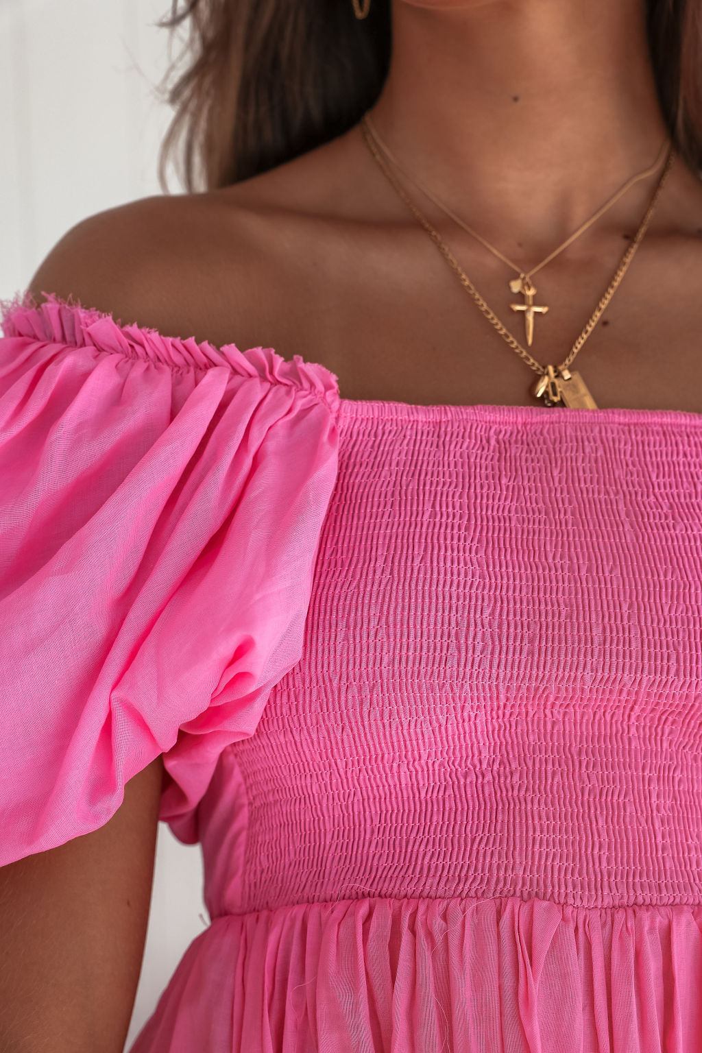 Kenny Mini Dress - Hot Pink