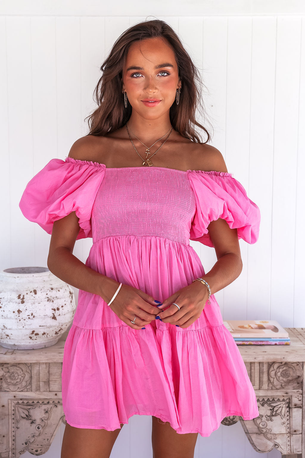 Kenny Mini Dress - Hot Pink