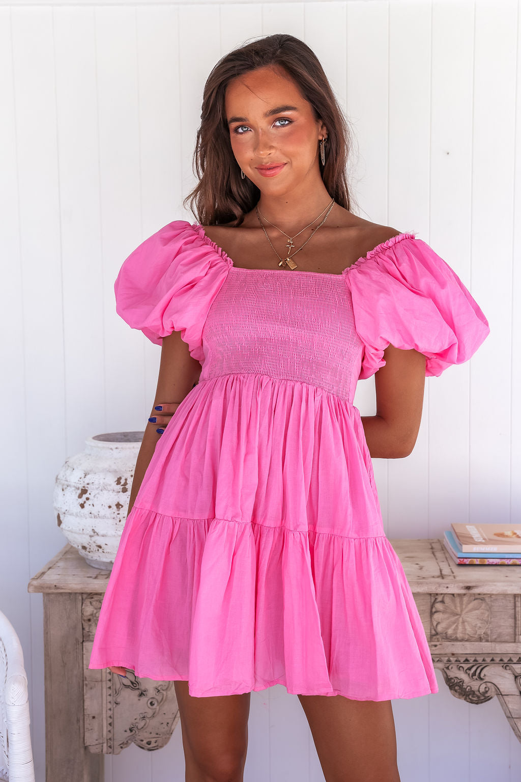 Kenny Mini Dress - Hot Pink