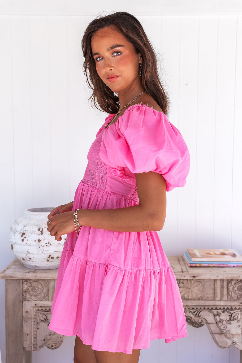Kenny Mini Dress - Hot Pink