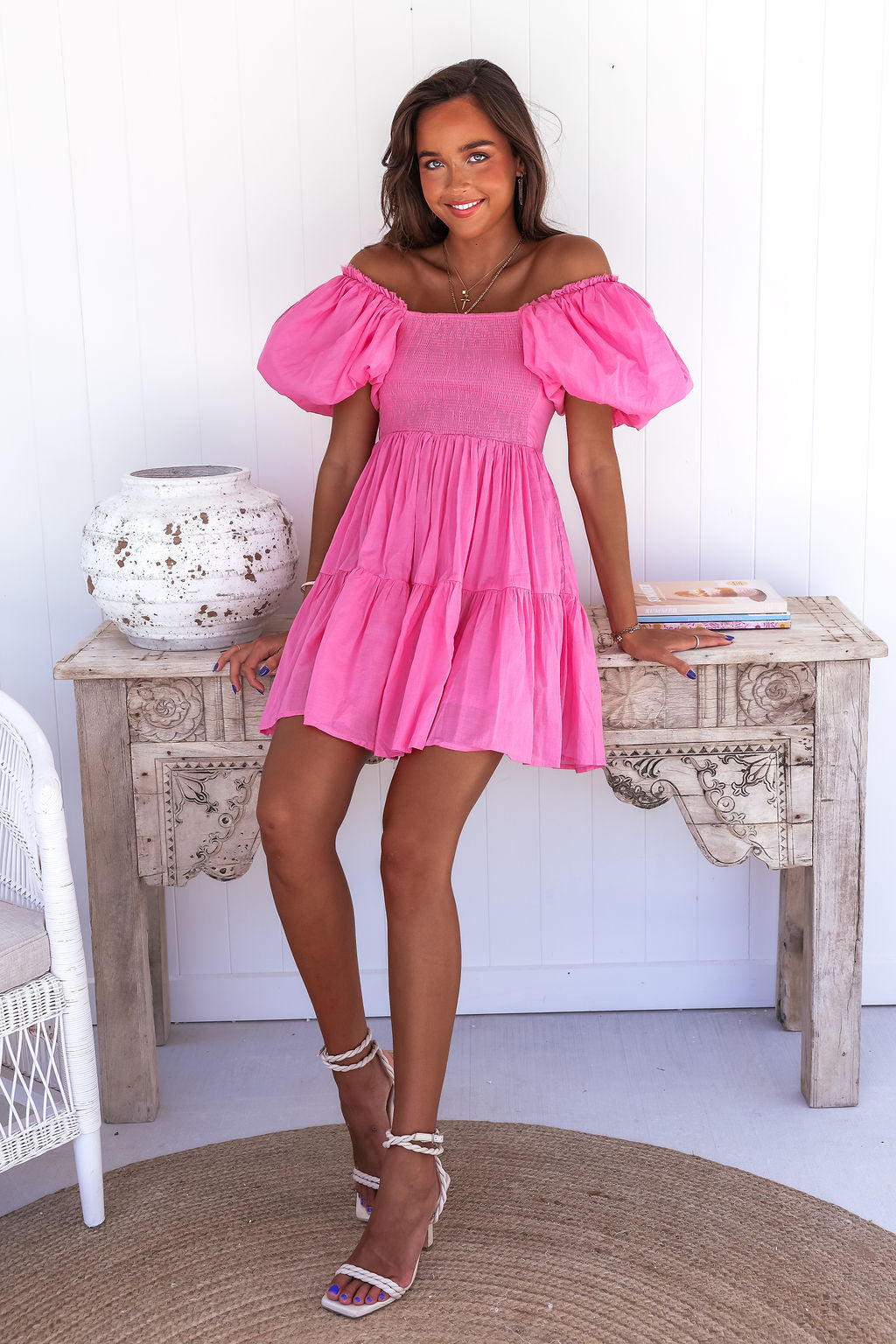 Kenny Mini Dress - Hot Pink