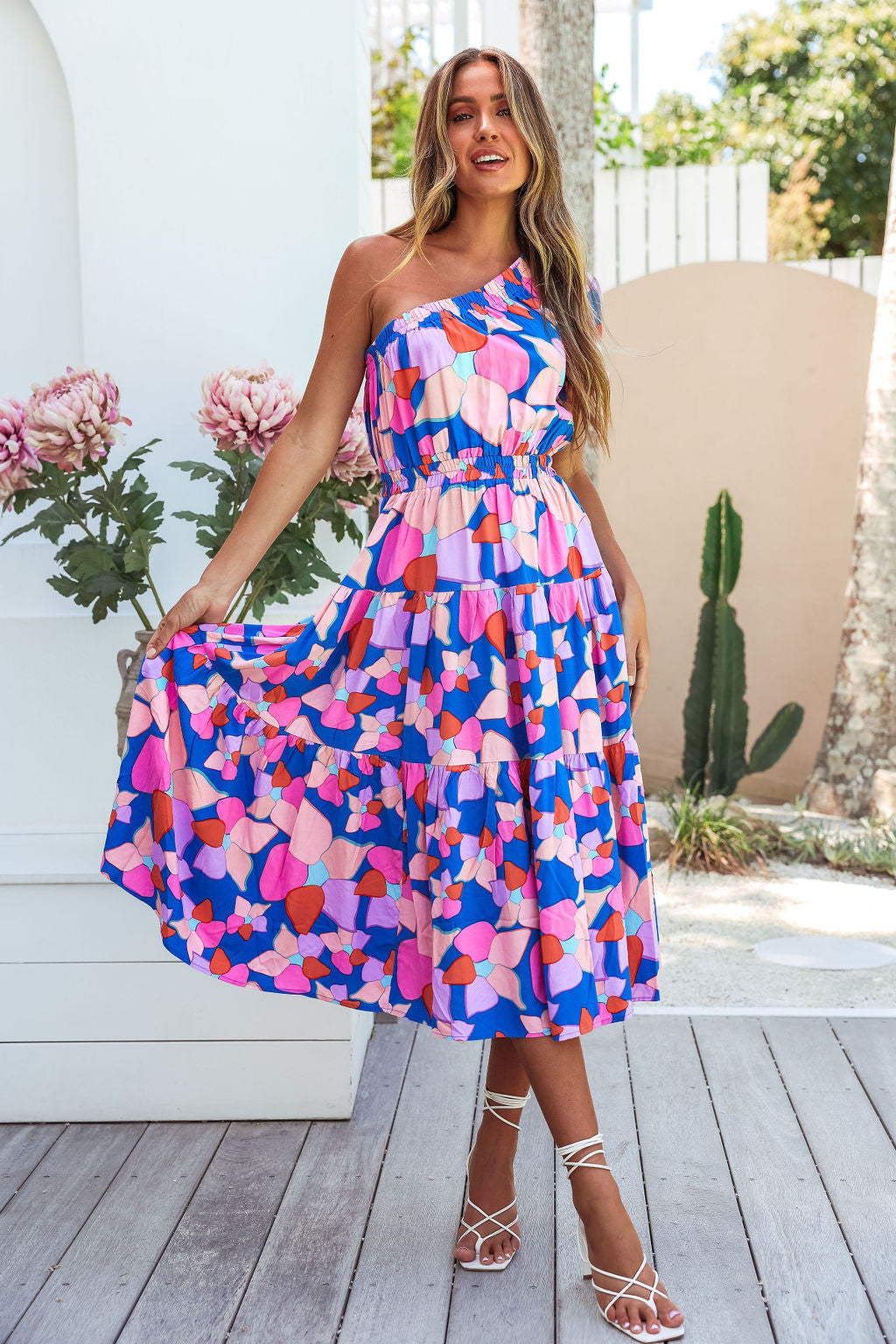 Primrose Midi Dress - Blue