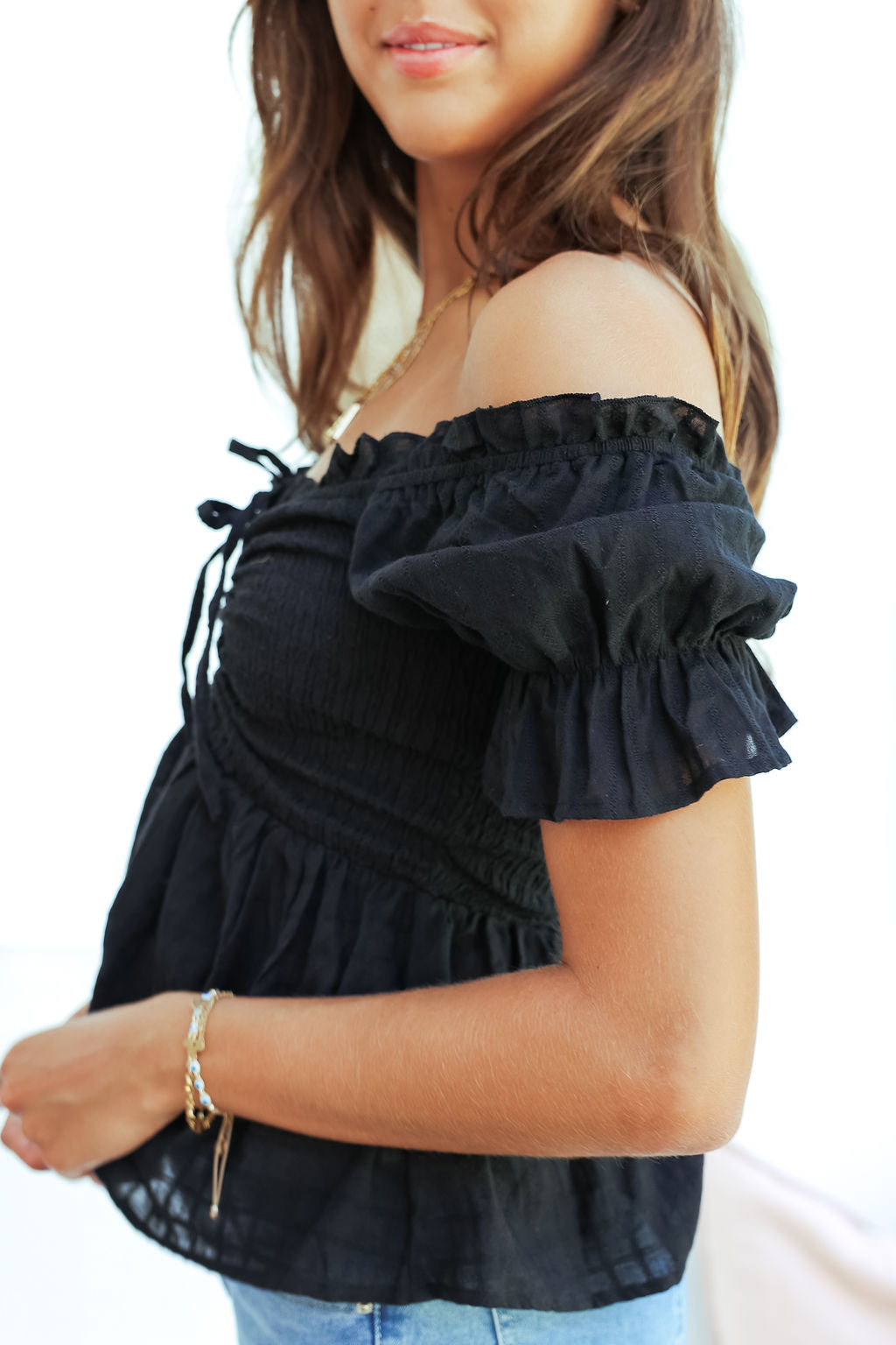 Elton Boho Top -Black