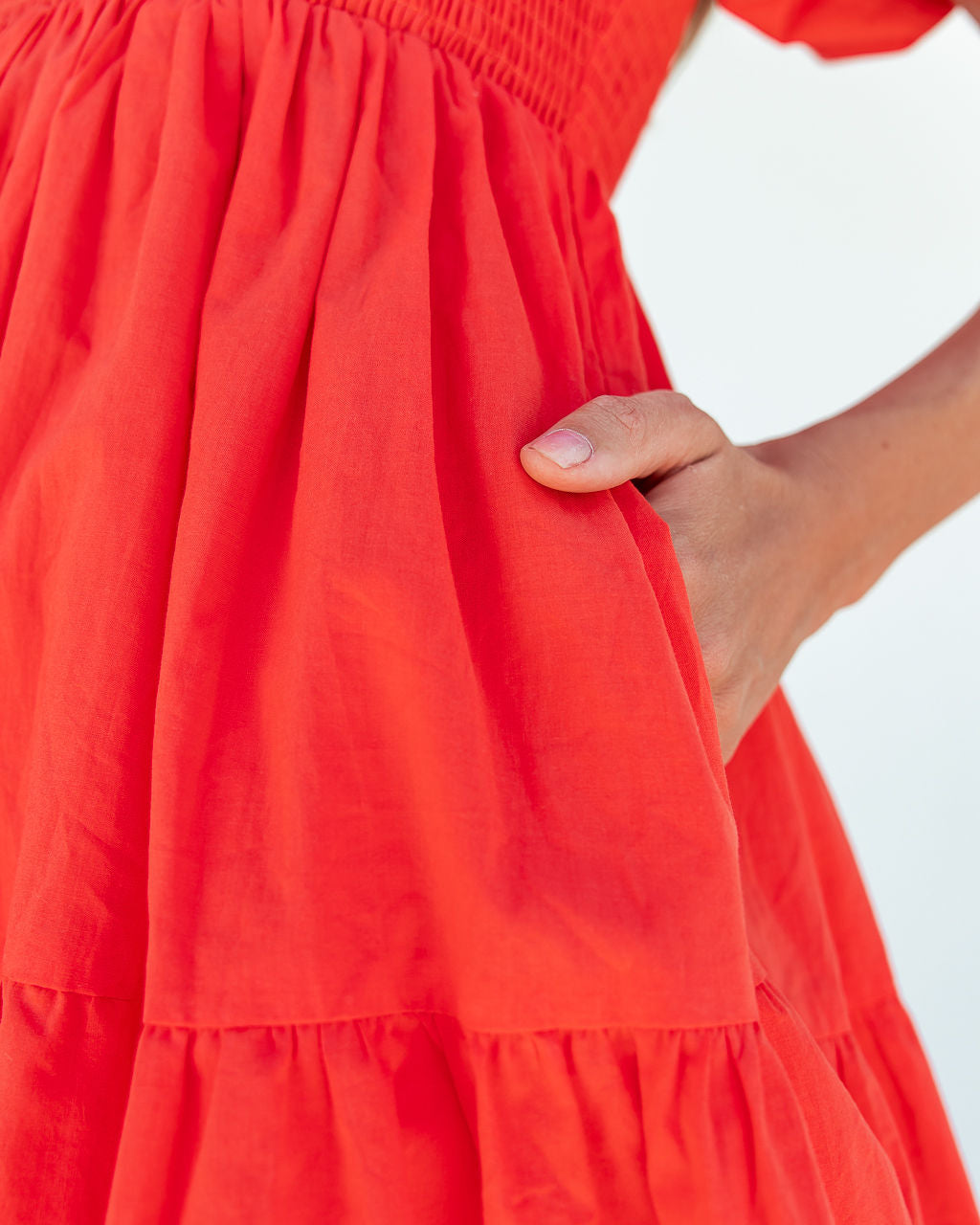 Melody Mini Dress - Orange