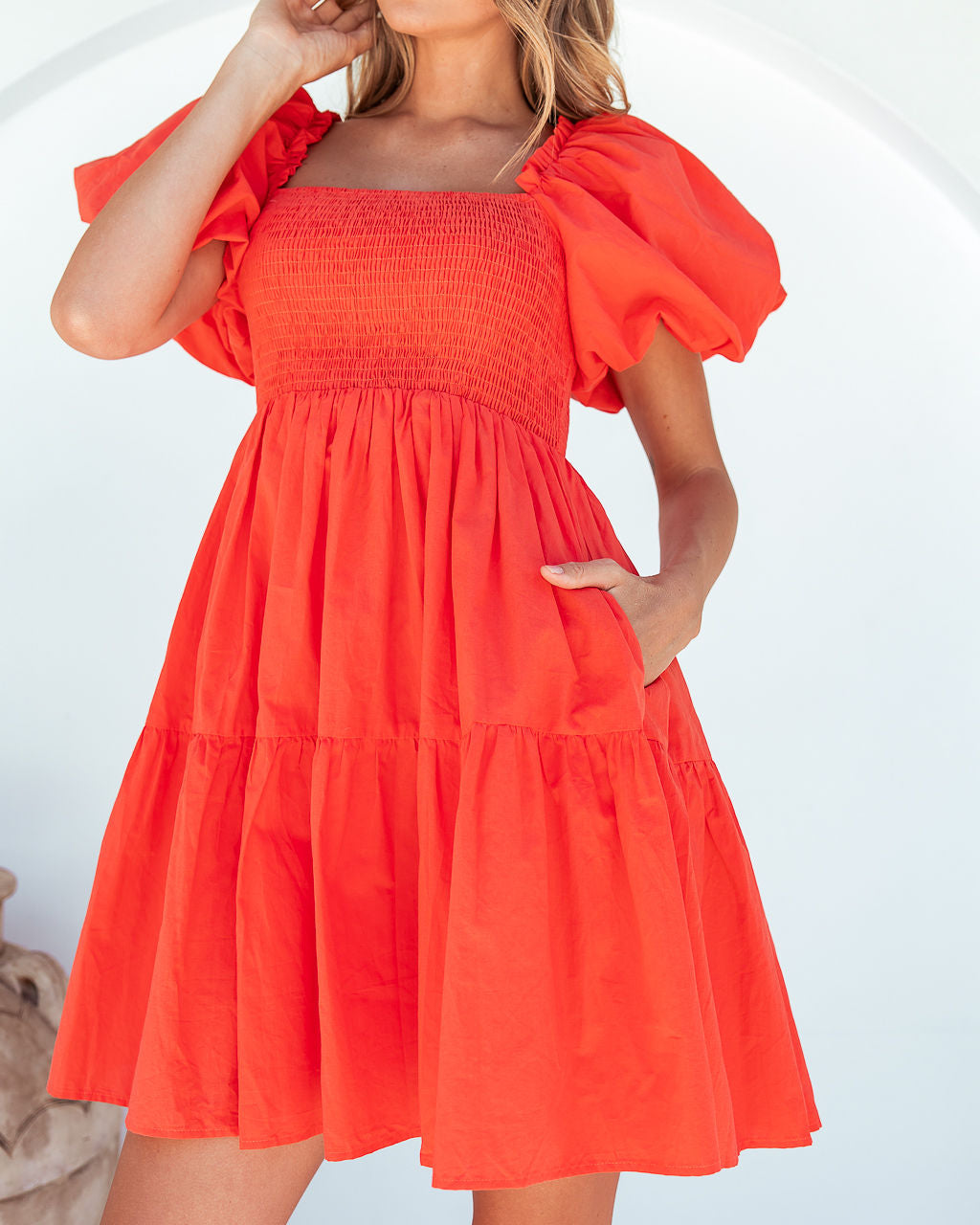 Melody Mini Dress - Orange