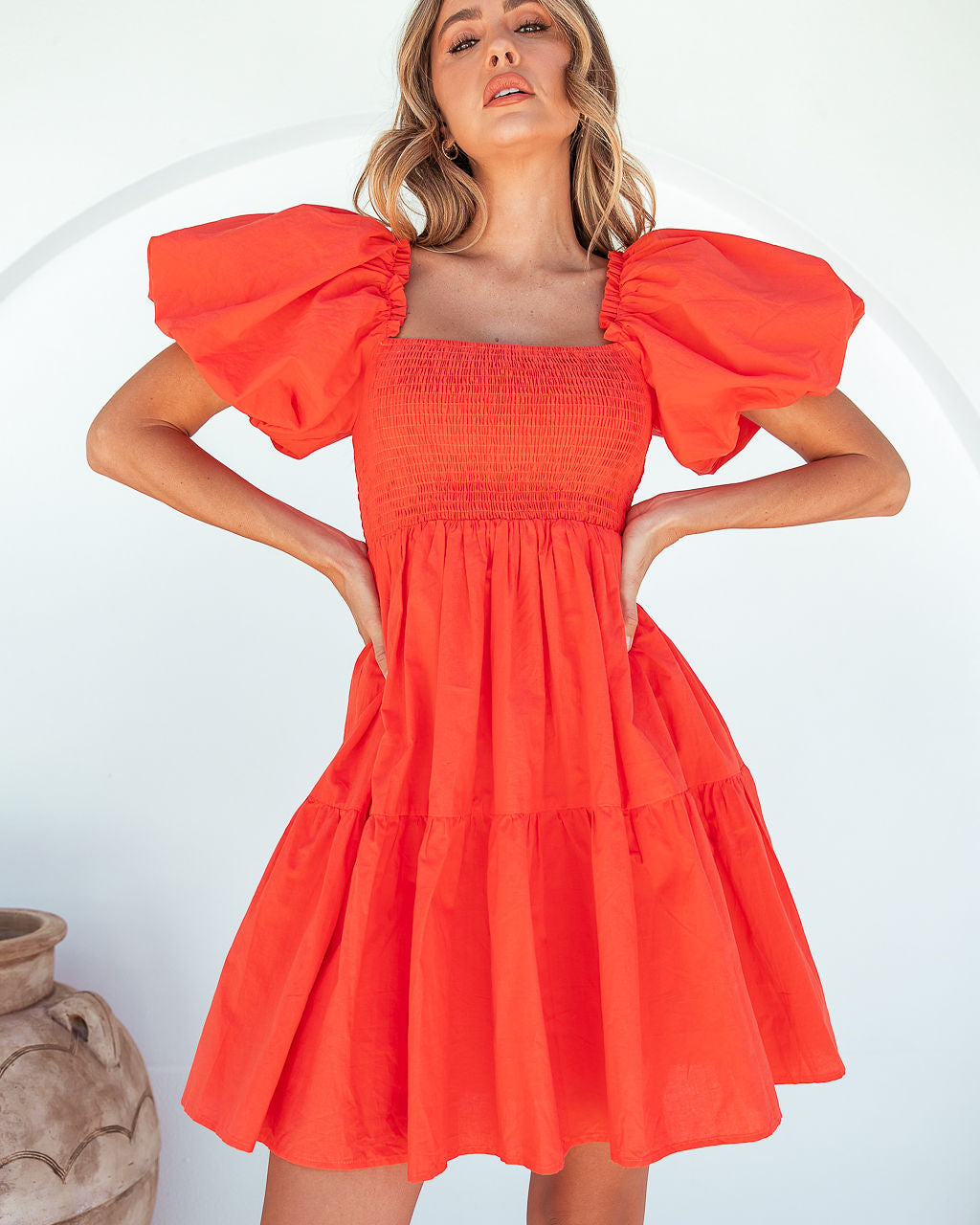 Melody Mini Dress - Orange