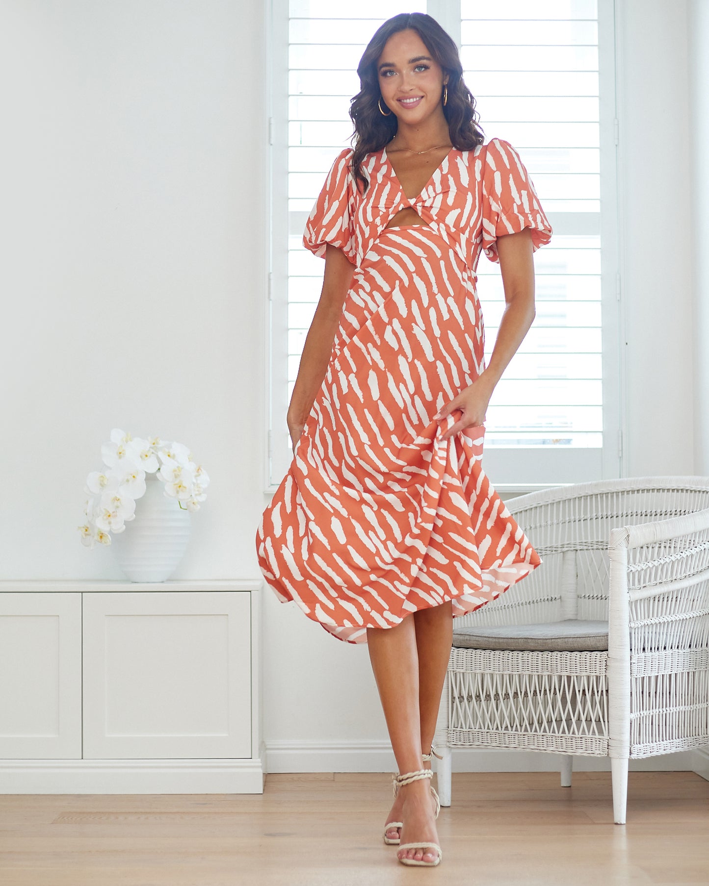 Cindy Maxi Dress-Orange