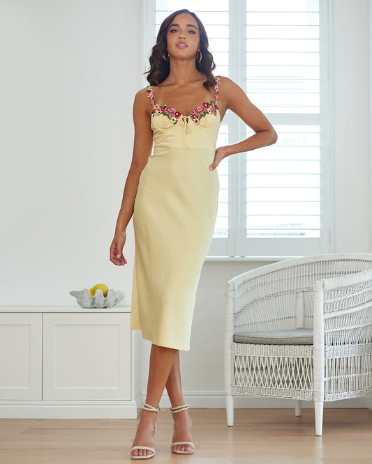 Penelope Maxi Dress - Yellow