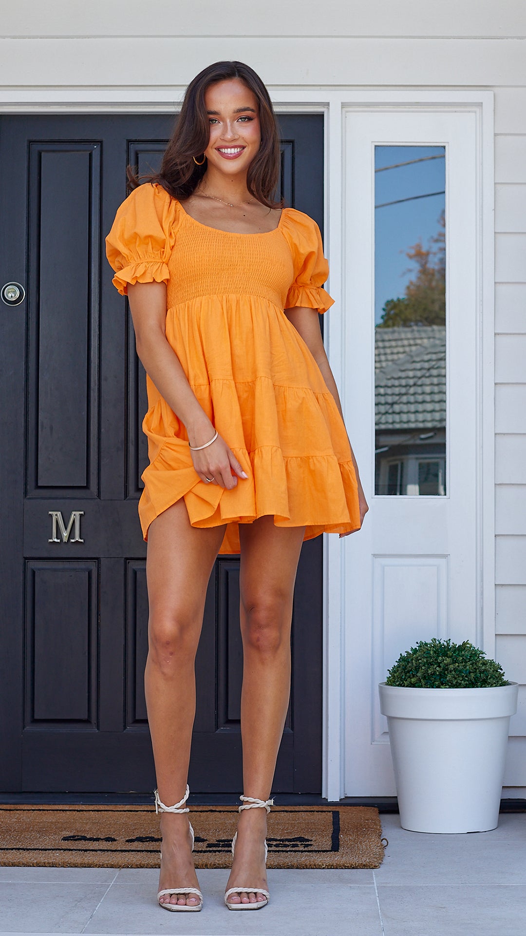 Ella Mini Dress - Orange