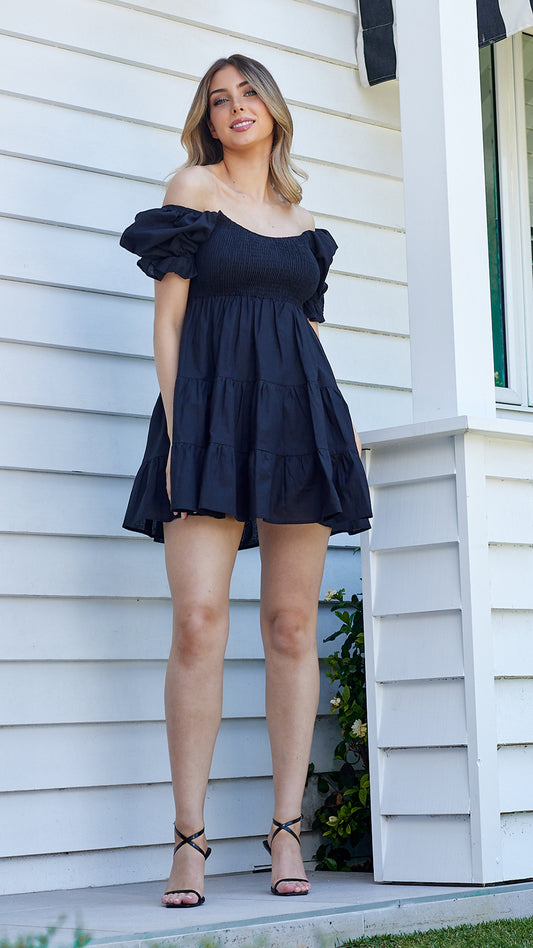 Ella Mini Dress - Black