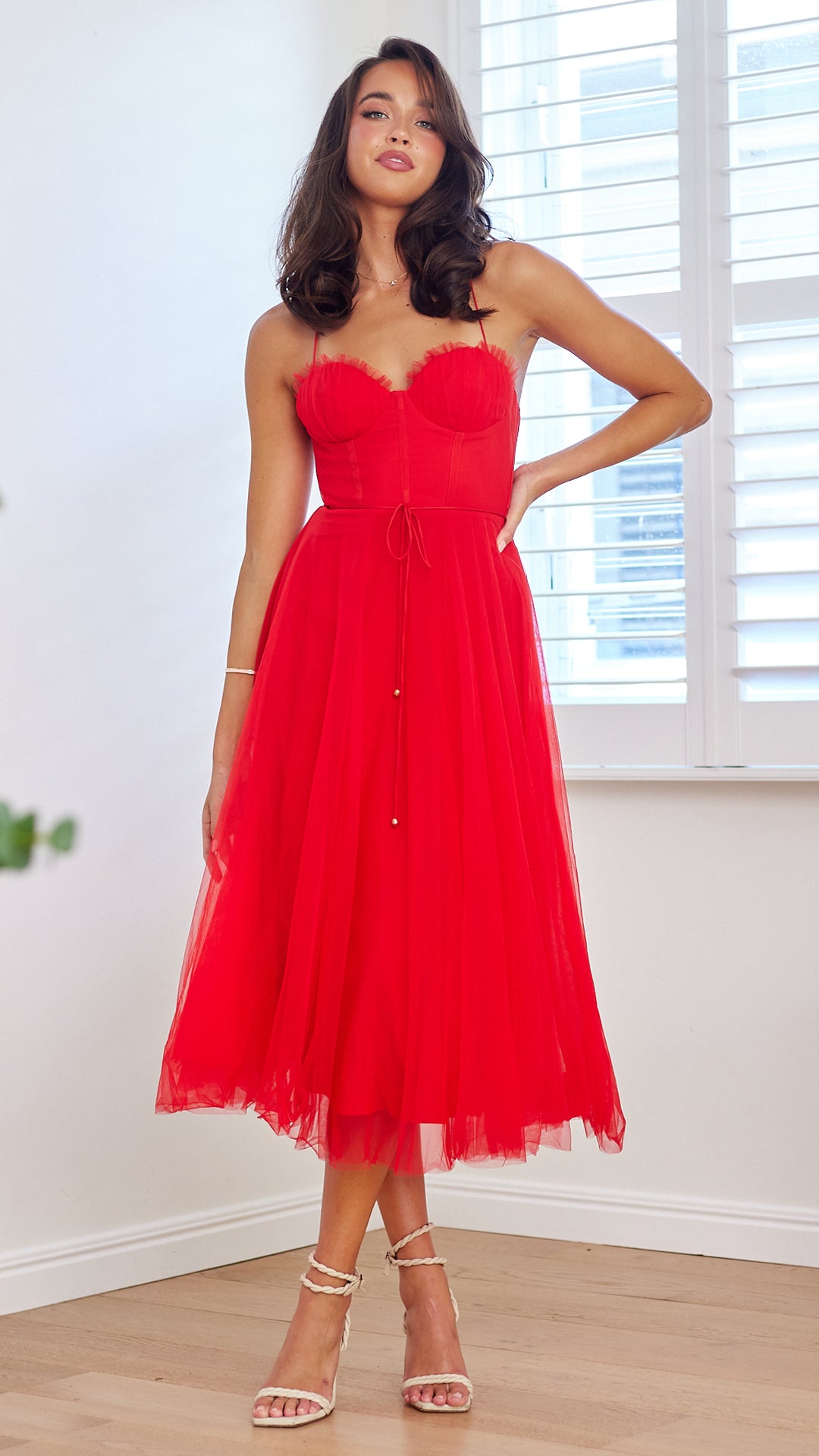 Serenity Corset Dress - Red