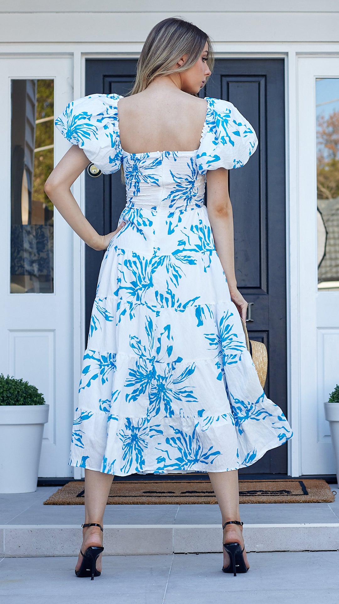 Taggie Maxi Dress-Blue Floral