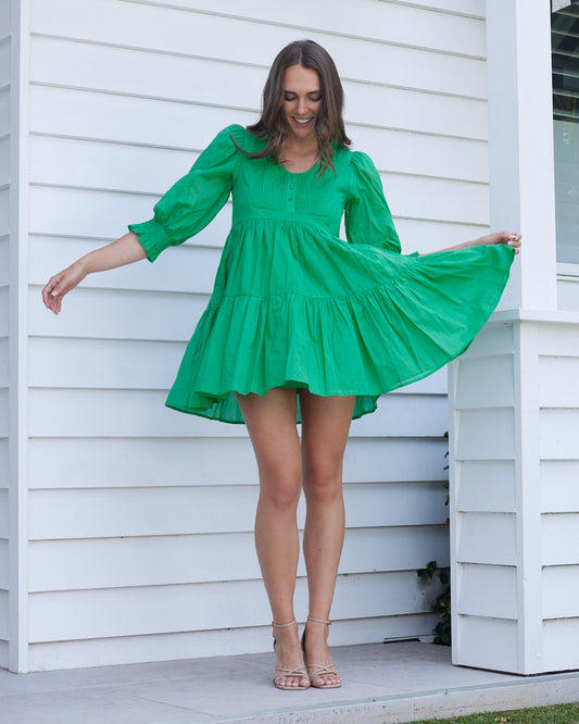 Eldora Mini Dress - Green