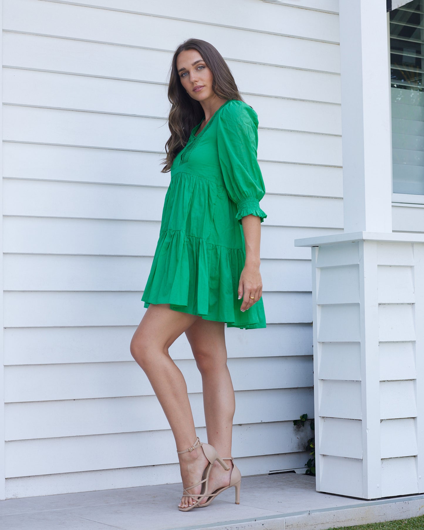 Eldora Mini Dress - Green