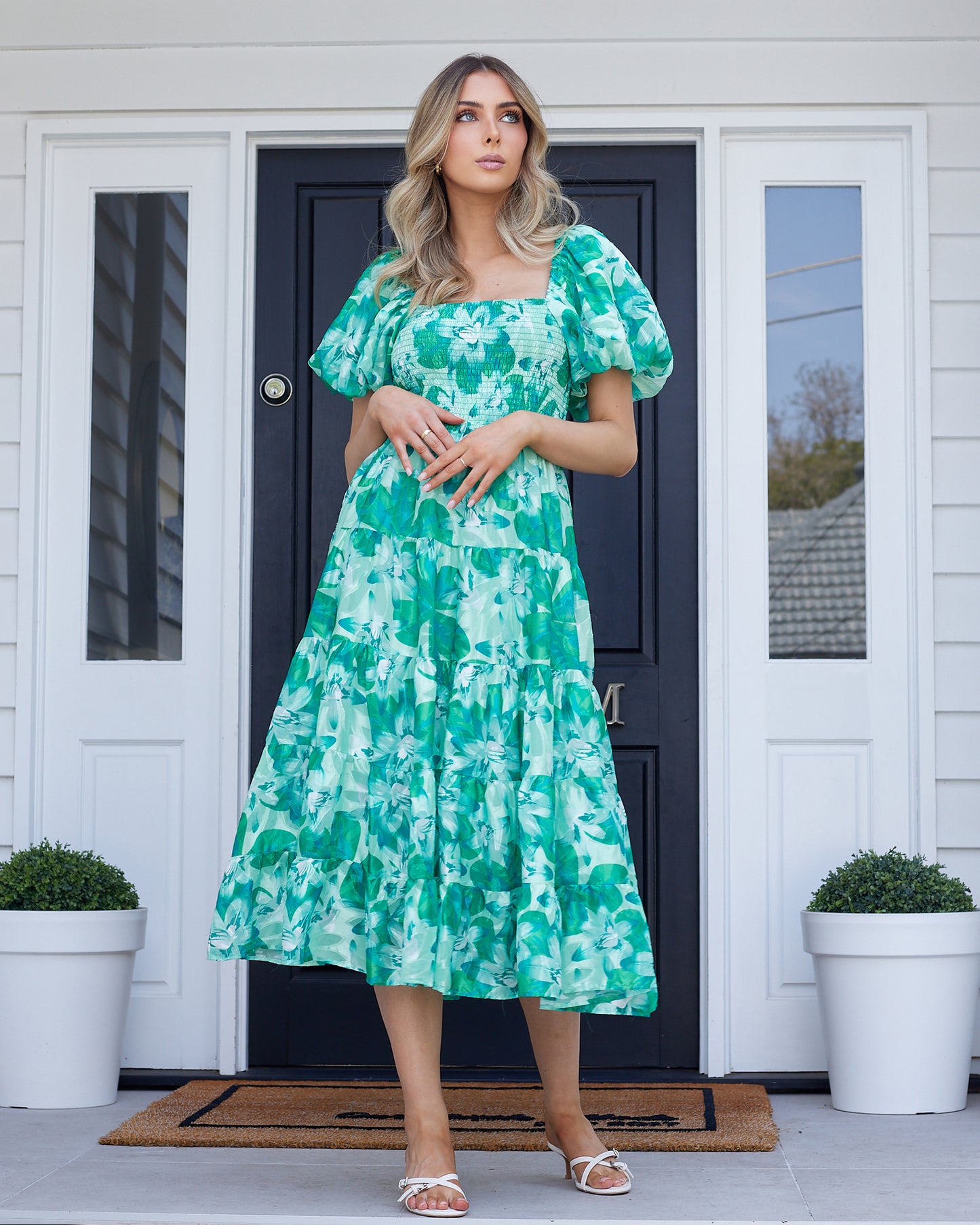 Sammie Dress-Green Floral