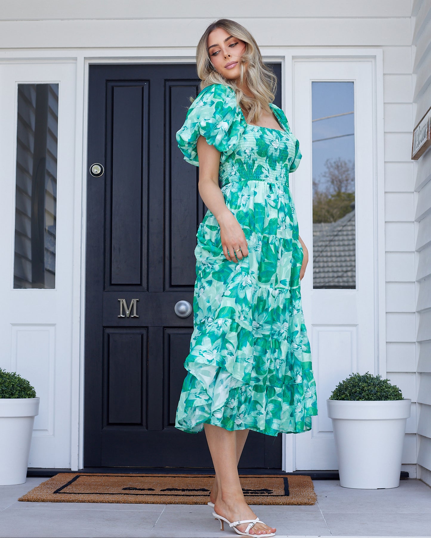 Sammie Dress-Green Floral